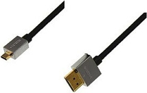 Шнур  HDMI - micro HDMI  gold  1.5М  Ultra Slim  (блистер)  REXANT