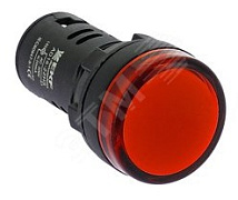 Сменная лампа, 220V, LED, красная (AD22B-SO6-R-220V)