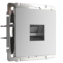 Розетка RJ45 (1-я cat. 5e) Серебряный матовый WERKEL