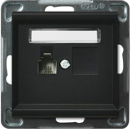 Розетка GPT-1R/M/33 1098 телефонная (без рамки)