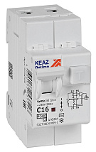 АВДТ32 OptiDin D63-22C16-AC-У3 С16/2 30мА, тип AC, 4.5кА КЭАЗ