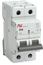 Автоматический выключатель AV-6 B16/2 6кА  AVERES EKF