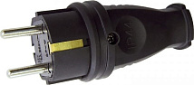 RUBBER Вилка каучук прямая с з/к  IP44 Standart-Luxe 20/200