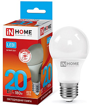 Лампа LED-A60-VC 20Вт 230В Е27 4000К 1800Лм IN HOME