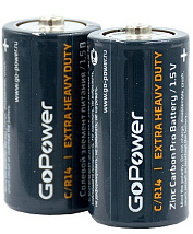 Батарейка GoPower R14 С 1.5V Shrink 2-24-288