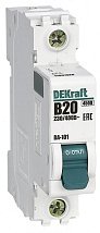 Автоматический выключатель ВА-101 B20/1 4.5кА Dekraft
