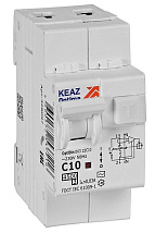АВДТ32 OptiDin D63-22C10-AC-У3 С10/2 30мА, тип AC, 4.5кА КЭАЗ