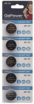 Батарейка CR-2025 BL5 Lithium 3V круглая GoPower 5-100