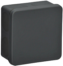 Коробка распаячная двухкомпонентная КМ42455 для открытой проводки безгалогенная (HF) 100х100х50мм IP