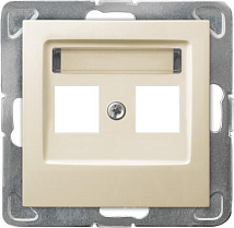 Корпус компьютерной розетки GPK-2Y/p/27 1391 двойной