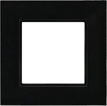 Рамка одинарная Черное стекло R-1UGC/32/25 (4мм)