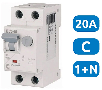 Автомат с УЗО HNB-C20/1N/003