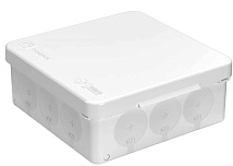 Коробка распред. о/п 100х100х40 IP66 БЕЛАЯ пр. монт. двухкомпонентная HF УФ Промрукав (90)