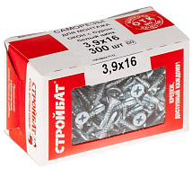 Саморез по металлу со сверлом 3,9*16 (300 шт.) (Стройбат)