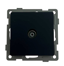 Розетка TV 1-я чёрная U2B-013 SoftTouch AWSPRODUCTS