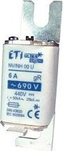 Предохранитель быстродействующий керам. плавкий NH-S000UQ U/80/125A/690V
