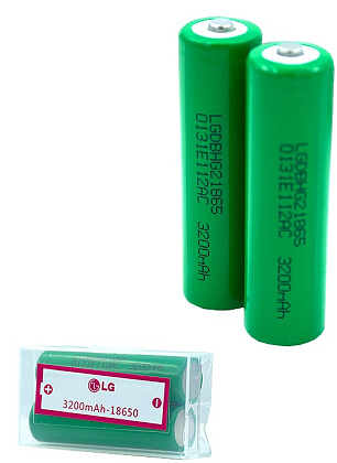 Аккумулятор 18650 3.7V 3200mA  Li-Ion под LG 2-10