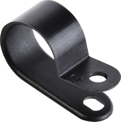 Скоба крепежная 16мм нейлоновая Черная (50шт) IEK, уп