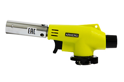 Горелка газ. A710/116 для цангового баллона, 360°, пьезо Armero