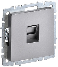 Розетка RJ45 (1-я cat. 5e) сталь BRITE IEK
