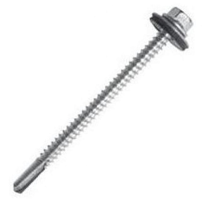 Саморез кровельный 5,5*76 оцинк. с длинным сверлом (100 шт.) (МД), уп