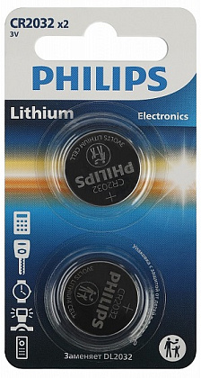 Батарейка CR2032 PHILIPS BL-2