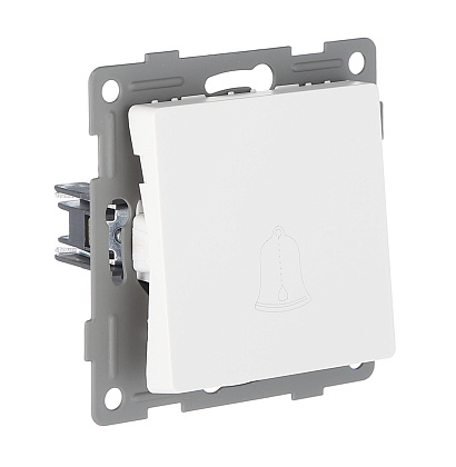 Выключатель звонка 1-кл. белый U1A-007 SoftTouch "Uno" AWSproducts