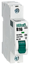 Автоматический выключатель ВА-103 B16/1 6кА Dekraft