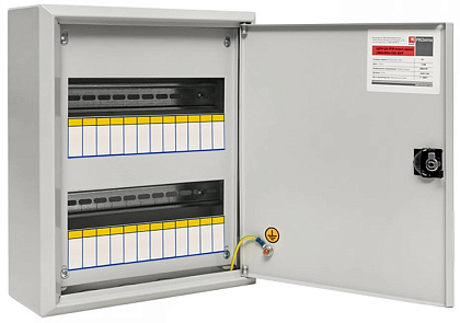 Щит навесной мет. ЩРН-24 пласт.замок (350х300х120) IP31 EKF