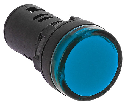 Индикатор LED синий AD16-22HS 24В AC/DC IP54 EKF, 