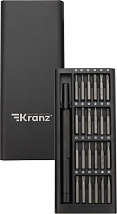 Набор отверток для точных работ KRANZ RA-03, 25 предметов, KR-12-4753