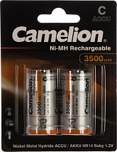 Аккумулятор Camelion  R14 C- 3500mAh Ni-Mh BL-2 (1.2В)