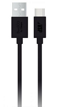 Дата-кабель USB-Type-C; 2А;3м; черный  Borasco