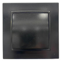 Выключатель звонка 1-кл. чёрный SD-P1009B AWSPRODUCTS