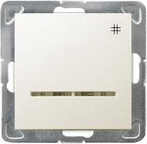 Выключатель LP-4YS/M/27 1004 проходной с подсветкой (без рамки)