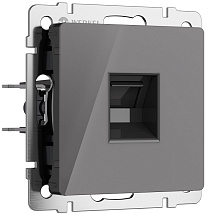 Розетка RJ45 (1-я cat. 5e) Графит акрил WERKEL