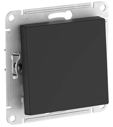 Выключатель проходной 1-кл. Карбон (б.к.) AtlasDesign SE