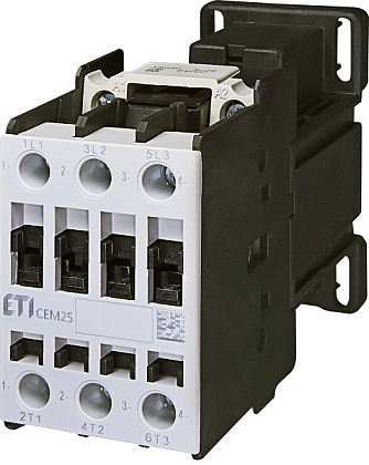 Контактор CEM25.00 (кат.24V DC, 25А, 11кВт) ETI