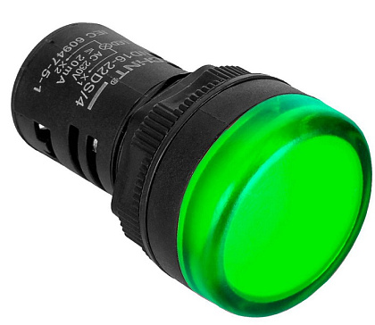 Индикатор LED зелёный ND16-22DS/4 400В АС IP40 CHINT