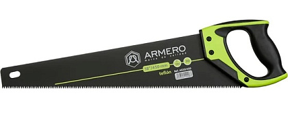 Ножовка по дереву A533/450, 450 мм, 3d, крупный зуб, Teflon Armero