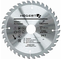 Диск пильный 190*30*24T Mn65 HOEGERT