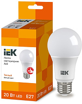 Лампа LED-A60 eco 20Вт 230В 3000К E27 1800Lm IEK