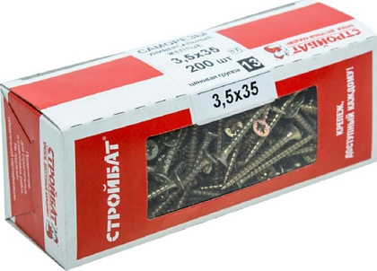 Саморез универсальный 3,5*35 (200 шт.) (Стройбат)