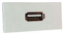 Розетка USB на 1 модуль 45х22,5, LK45