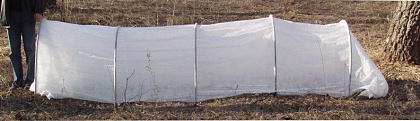 Парник "уДачный" 6м с вшитым укрывным материалом (дуги 5шт, урывной материал АГРОТЕКС 42 шир 2,1м), 