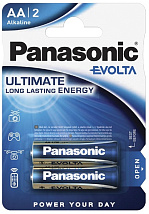 Элемент питания Panasonic LR06 EVOLTA BL*2 (AA)