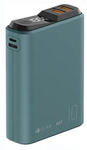 Портативная баттарея OLMIO QS-10 (18W PD/QC3.0) 10000 mAh зеленая