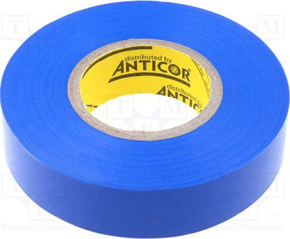 Изолента ПВХ синяя (0.18*19*18) (ANTICOR) ELECTRIX 200 Premium
