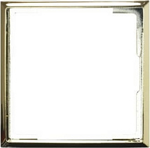 Рамка декоративная для одинарных розеток RO-2U/68 (Золото-глянец)