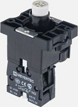 Основание с модулем подсветки, 1NO блок-контакт, белый 220V AC/DC MTB2-BW631